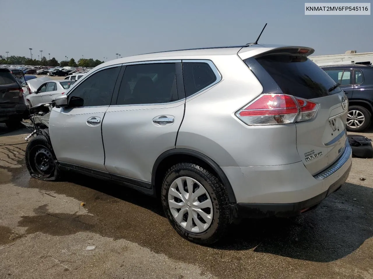 2015 Nissan Rogue S VIN: KNMAT2MV6FP545116 Lot: 71020604