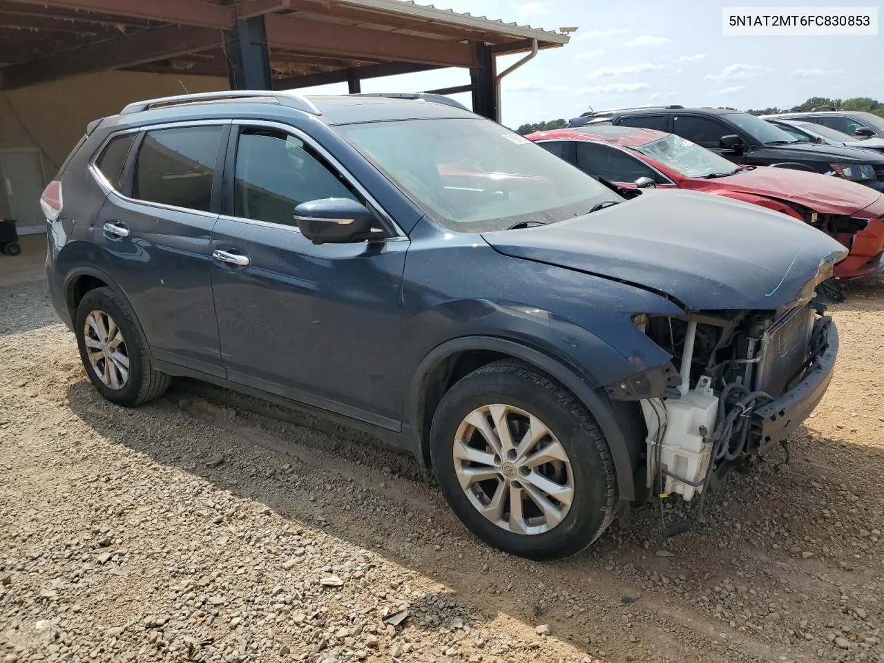 2015 Nissan Rogue S VIN: 5N1AT2MT6FC830853 Lot: 71031354