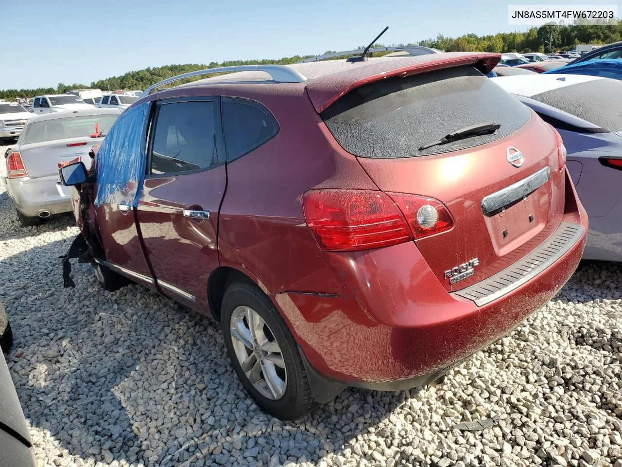 2015 Nissan Rogue Select S VIN: JN8AS5MT4FW672203 Lot: 71447174