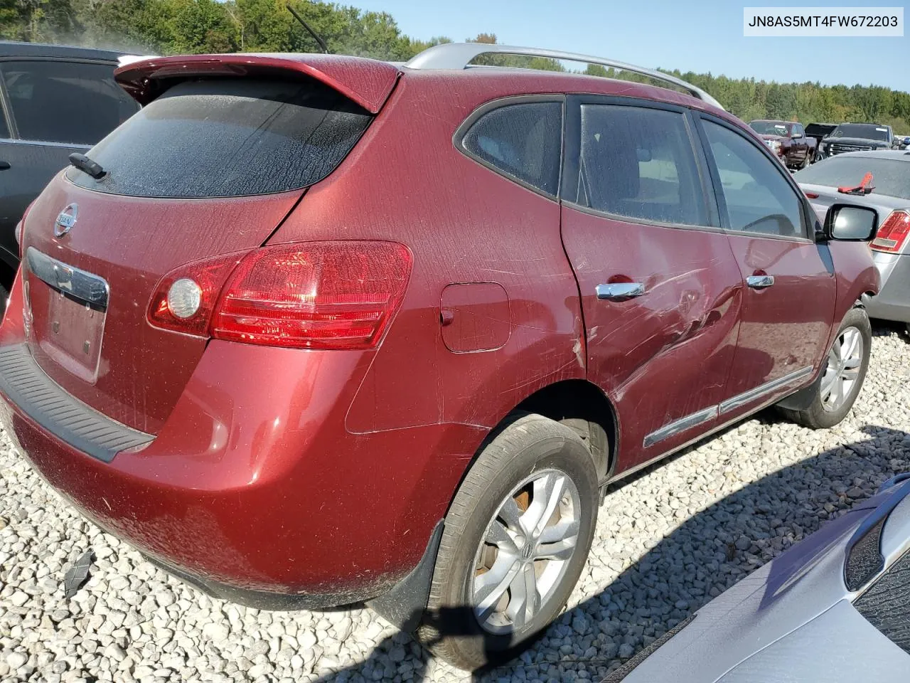 2015 Nissan Rogue Select S VIN: JN8AS5MT4FW672203 Lot: 71447174