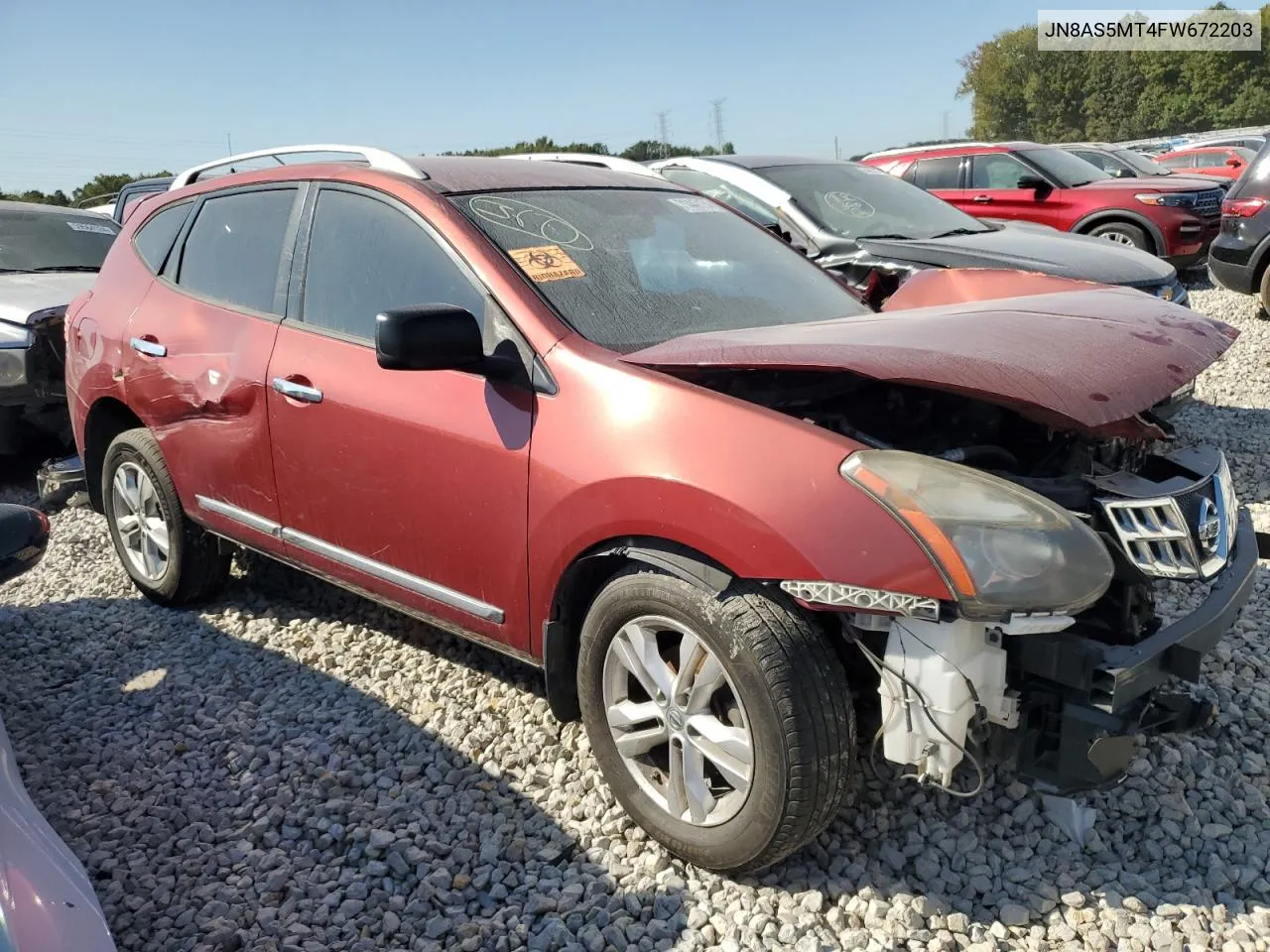 2015 Nissan Rogue Select S VIN: JN8AS5MT4FW672203 Lot: 71447174