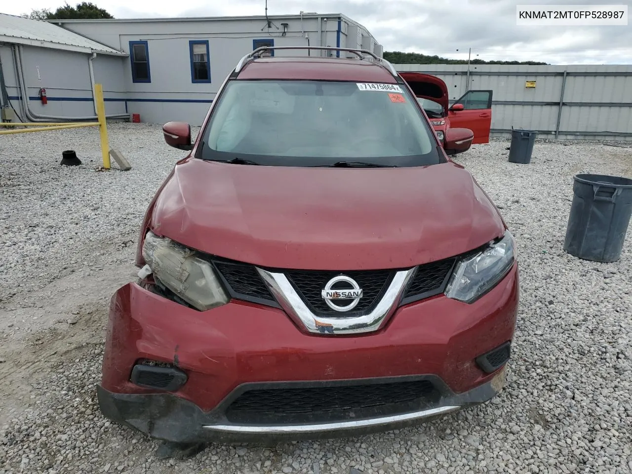 2015 Nissan Rogue S VIN: KNMAT2MT0FP528987 Lot: 71475864