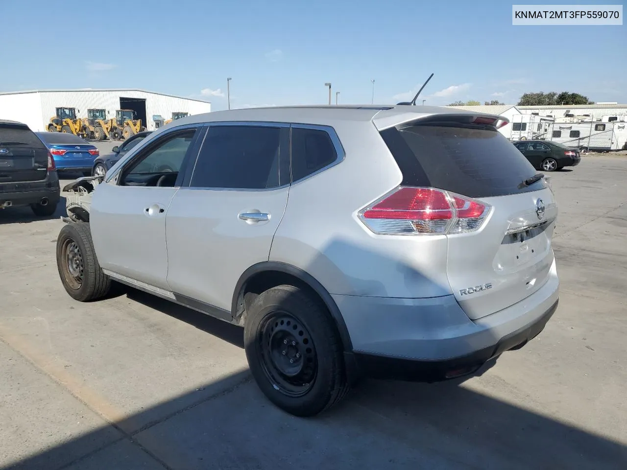 2015 Nissan Rogue S VIN: KNMAT2MT3FP559070 Lot: 71651064