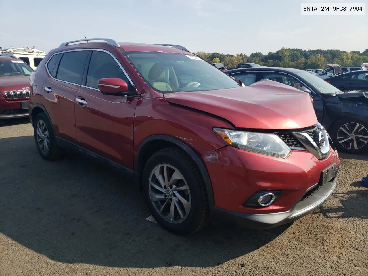 2015 Nissan Rogue S VIN: 5N1AT2MT9FC817904 Lot: 71759334