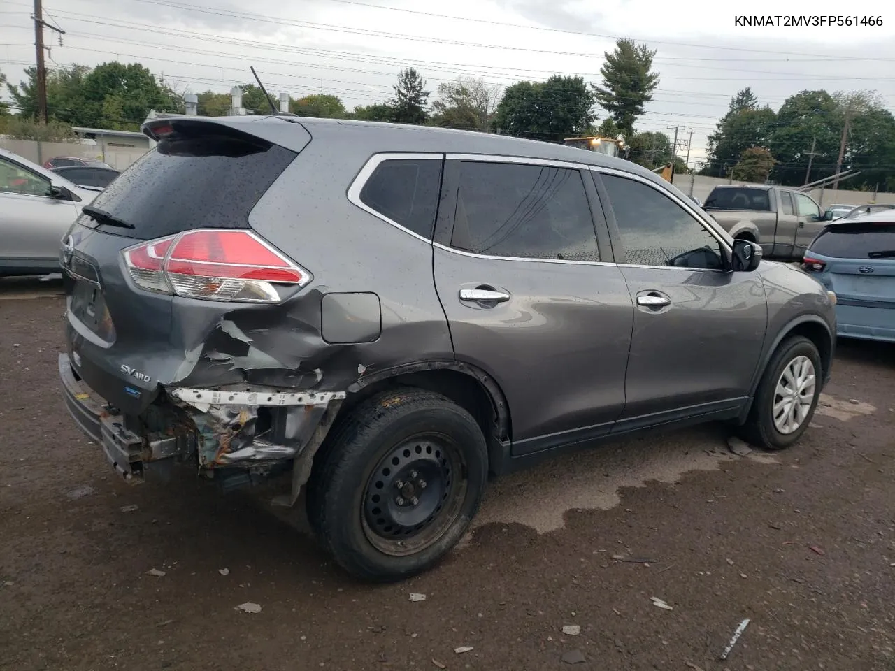 2015 Nissan Rogue S VIN: KNMAT2MV3FP561466 Lot: 71791564