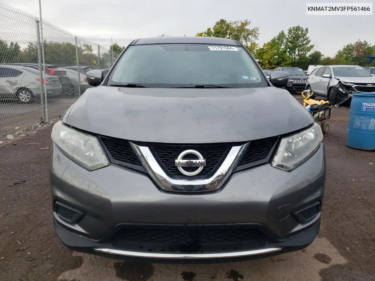 2015 Nissan Rogue S VIN: KNMAT2MV3FP561466 Lot: 71791564