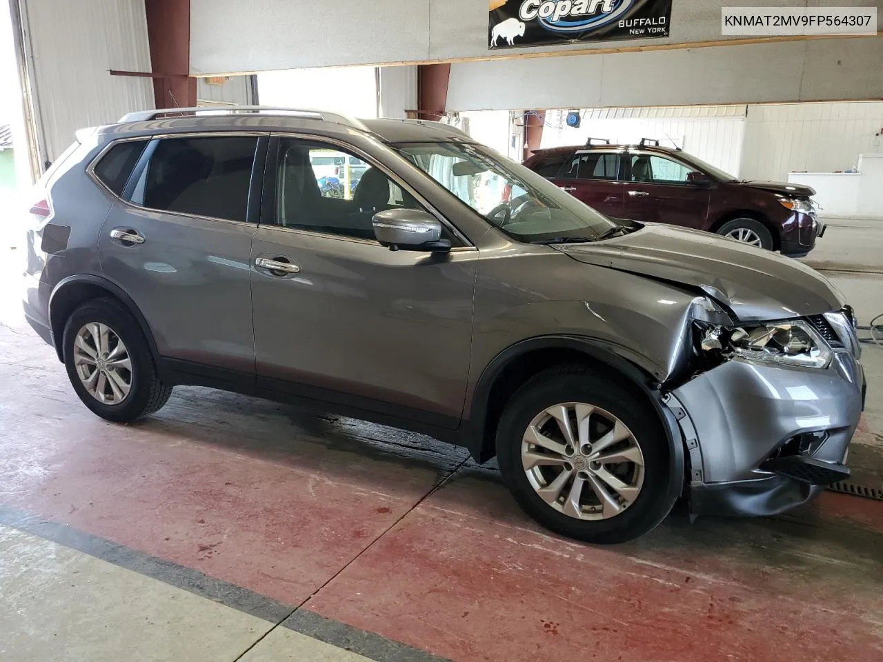 2015 Nissan Rogue S VIN: KNMAT2MV9FP564307 Lot: 71818944