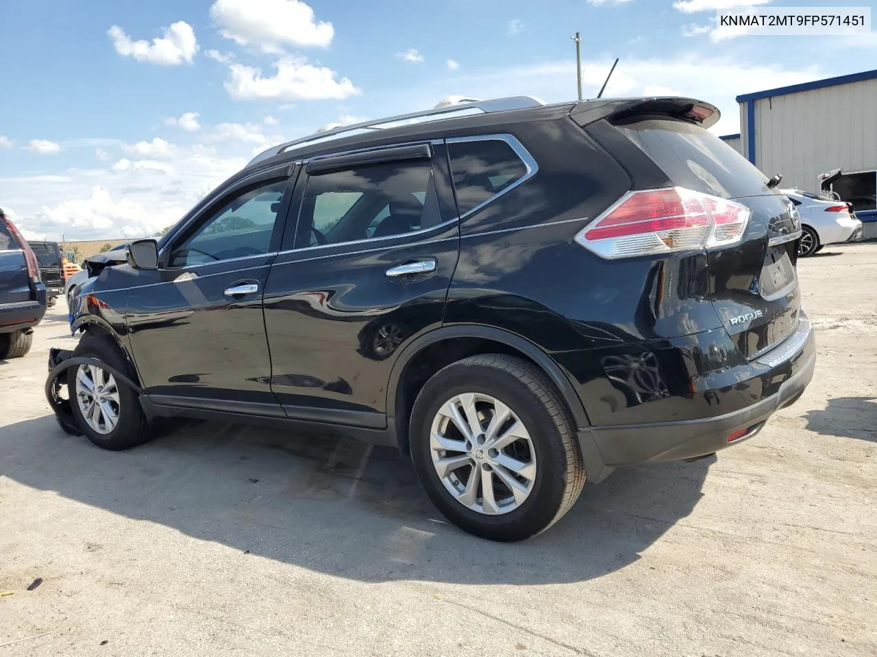 2015 Nissan Rogue S VIN: KNMAT2MT9FP571451 Lot: 71846744