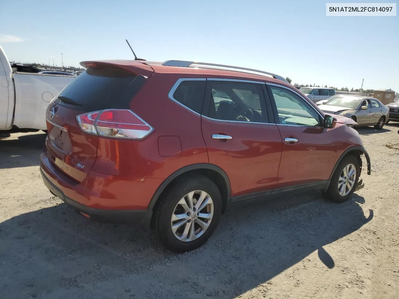 2015 Nissan Rogue S VIN: 5N1AT2ML2FC814097 Lot: 71889484