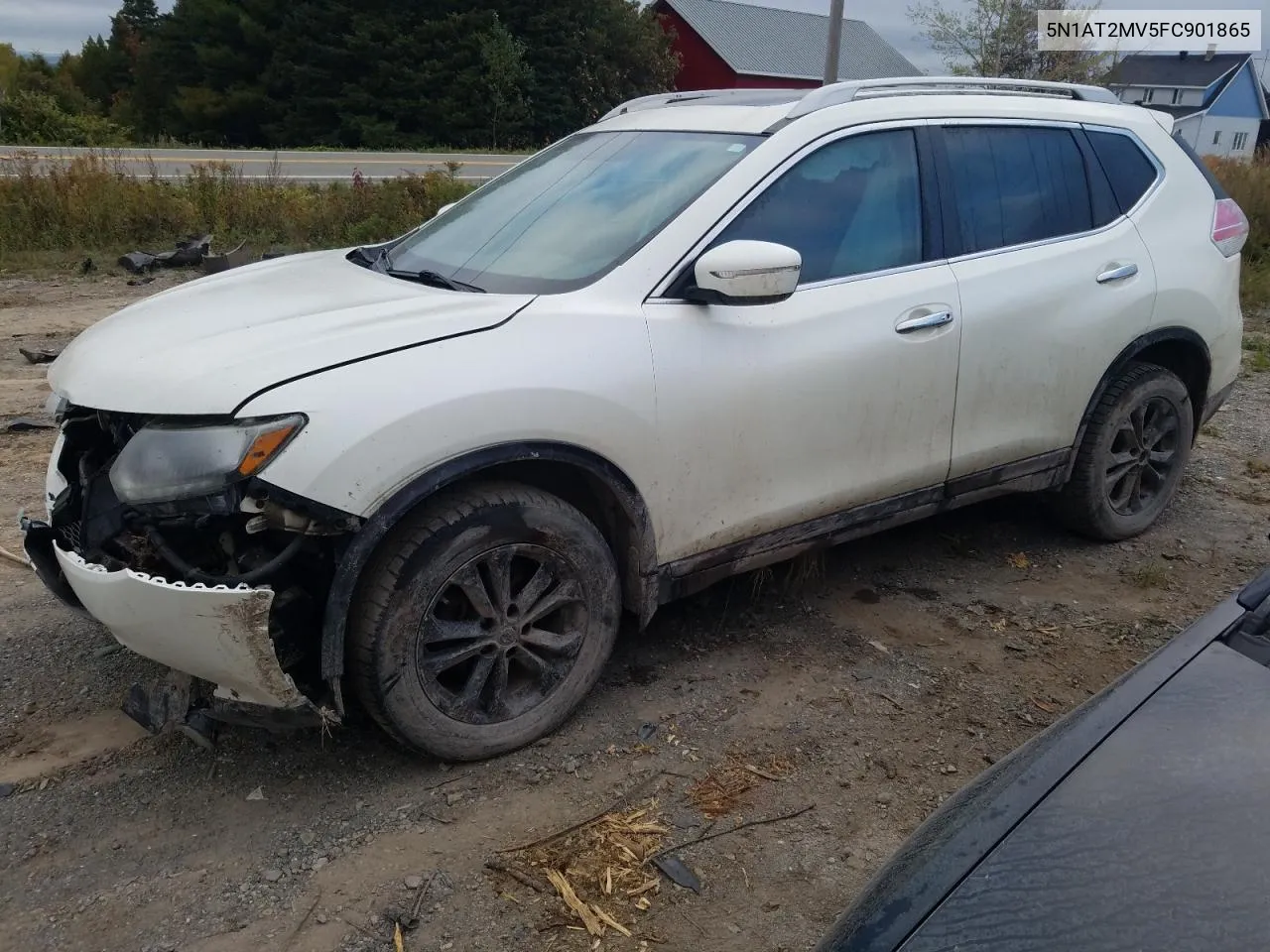 2015 Nissan Rogue S VIN: 5N1AT2MV5FC901865 Lot: 71945144