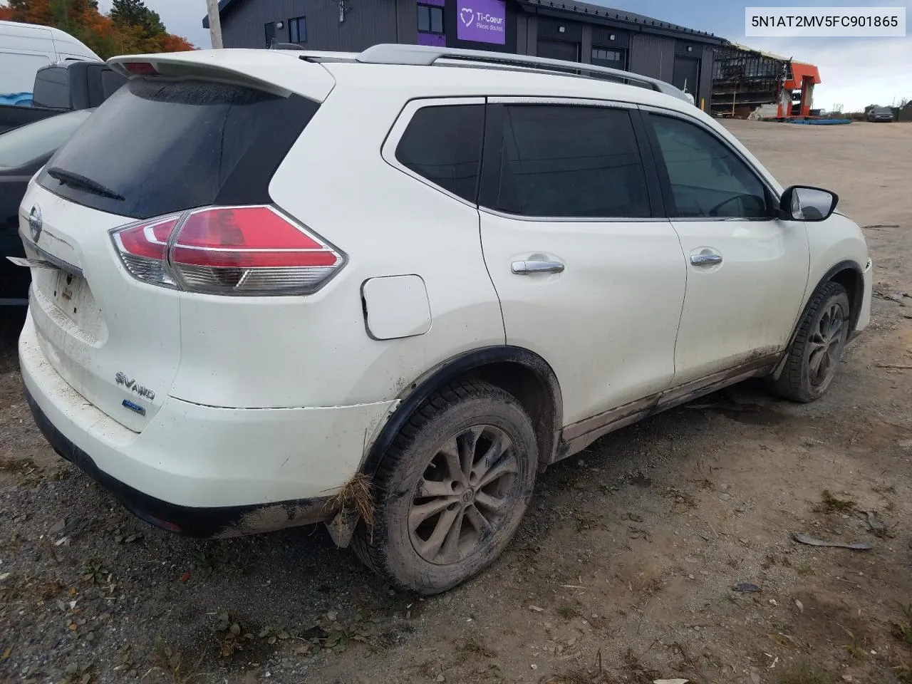 2015 Nissan Rogue S VIN: 5N1AT2MV5FC901865 Lot: 71945144