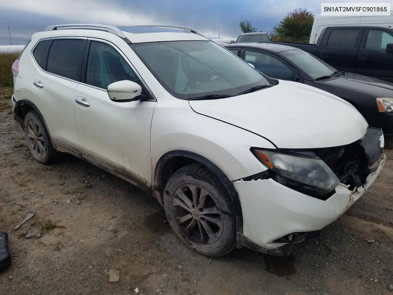 2015 Nissan Rogue S VIN: 5N1AT2MV5FC901865 Lot: 71945144