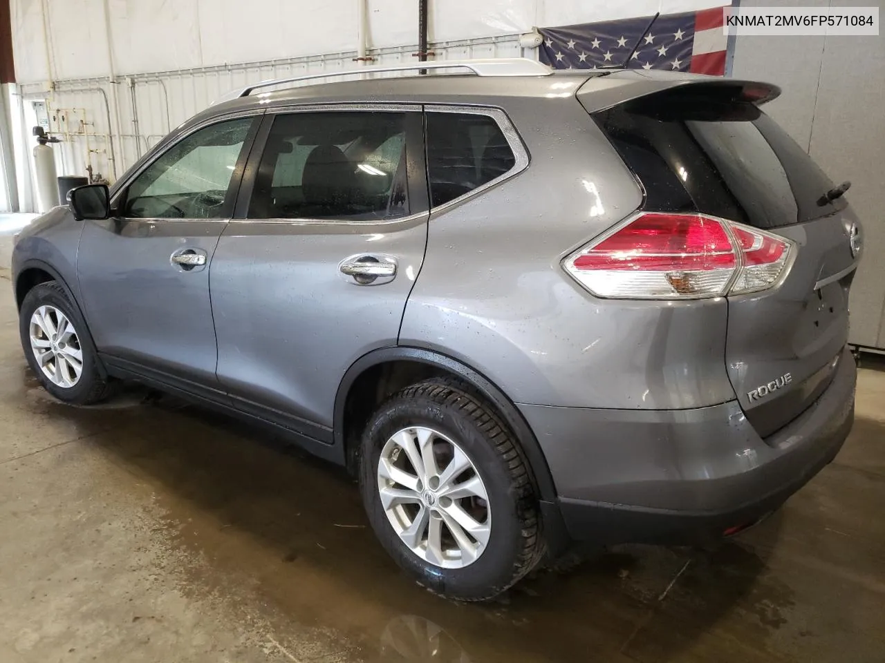 2015 Nissan Rogue S VIN: KNMAT2MV6FP571084 Lot: 72020724