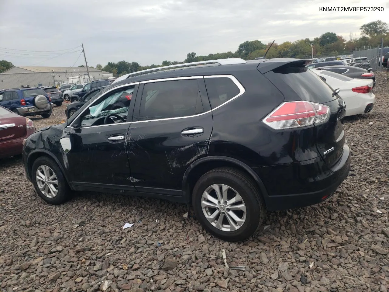 2015 Nissan Rogue S VIN: KNMAT2MV8FP573290 Lot: 72138294