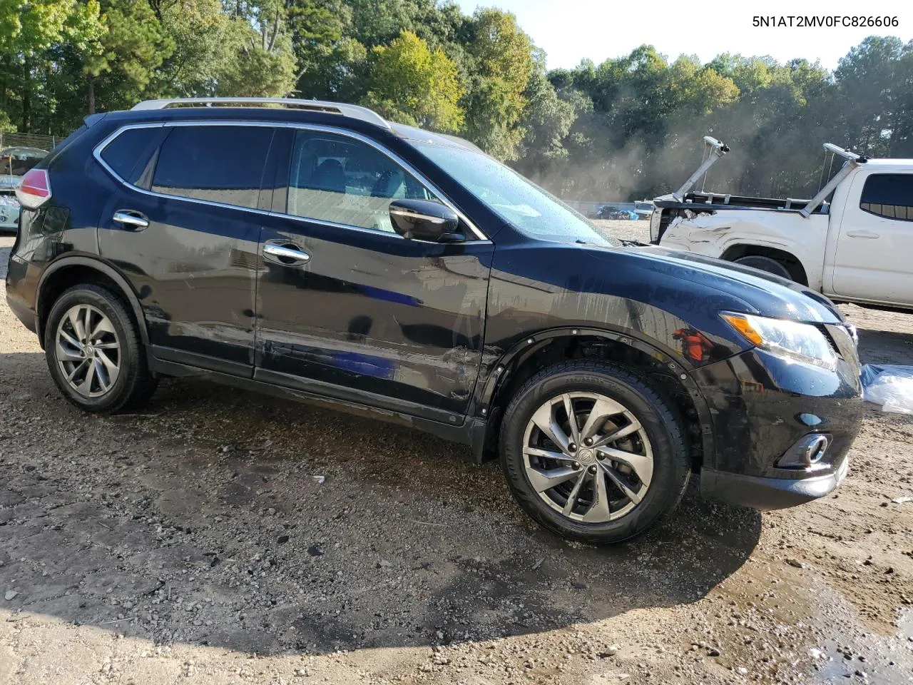 2015 Nissan Rogue S VIN: 5N1AT2MV0FC826606 Lot: 72156374