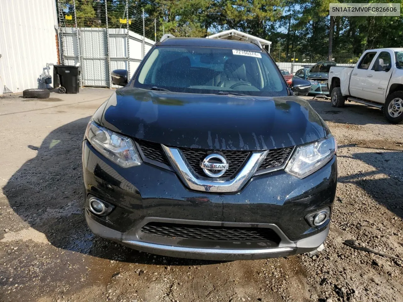 2015 Nissan Rogue S VIN: 5N1AT2MV0FC826606 Lot: 72156374