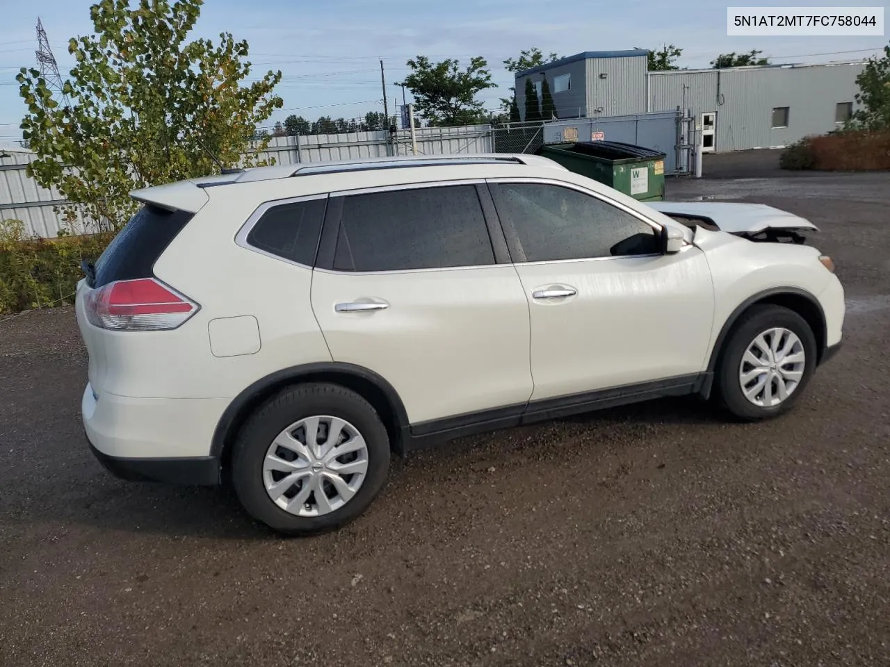 2015 Nissan Rogue S VIN: 5N1AT2MT7FC758044 Lot: 72245434