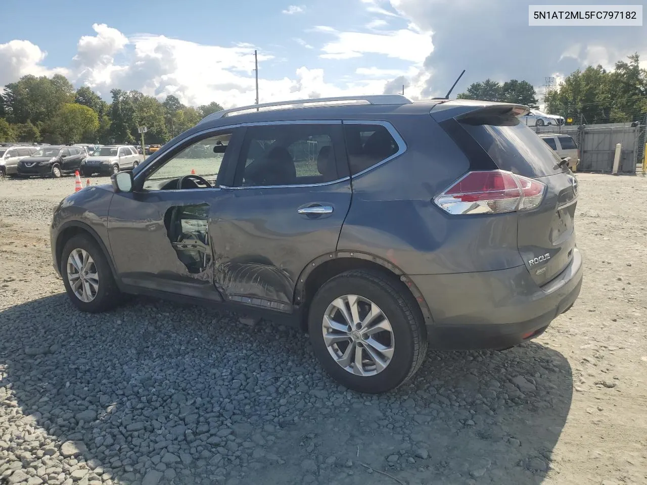 2015 Nissan Rogue S VIN: 5N1AT2ML5FC797182 Lot: 72321864