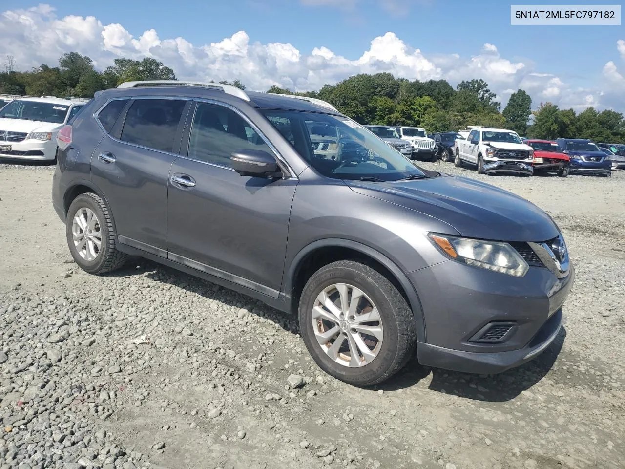 2015 Nissan Rogue S VIN: 5N1AT2ML5FC797182 Lot: 72321864