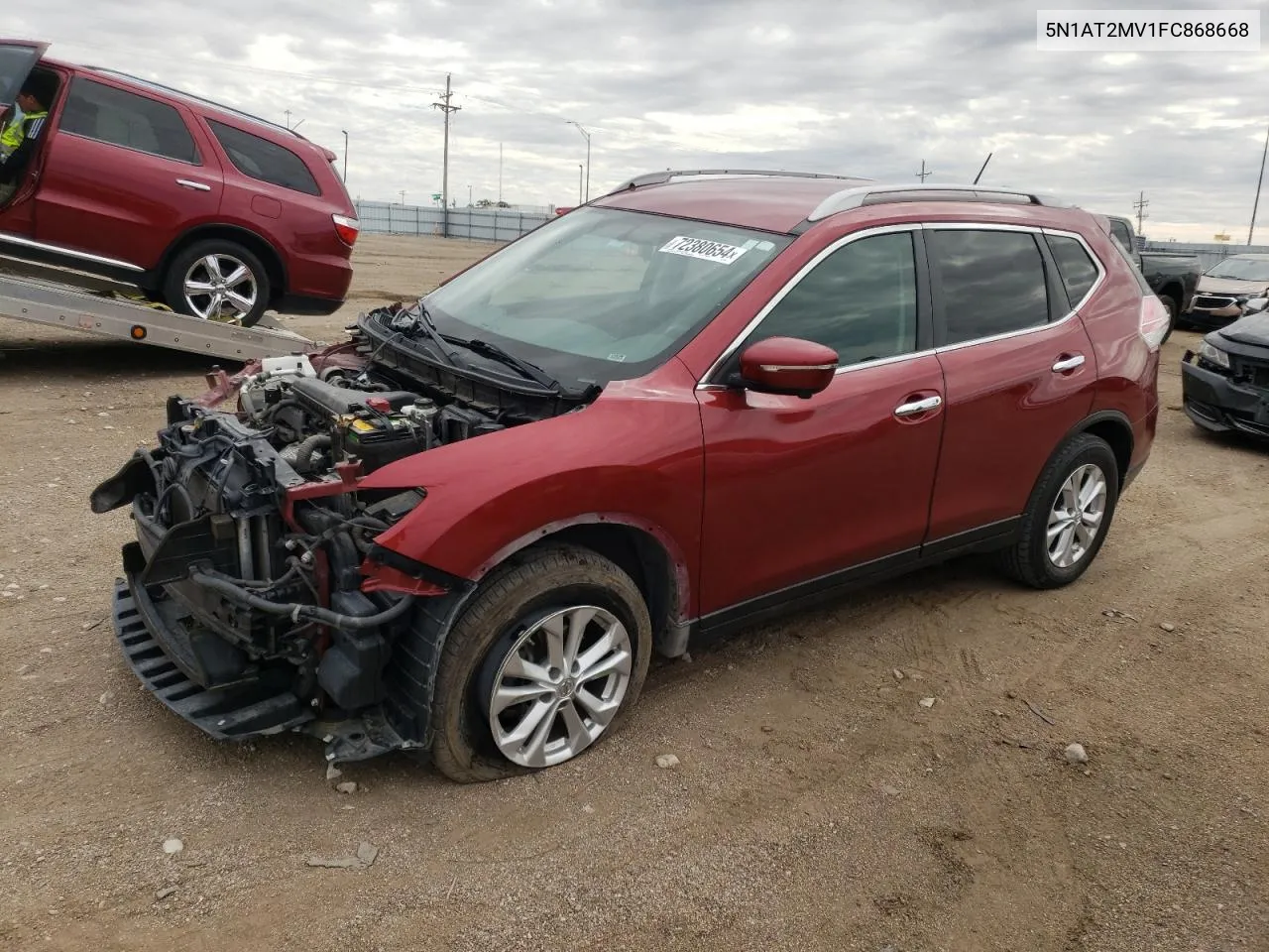 2015 Nissan Rogue S VIN: 5N1AT2MV1FC868668 Lot: 72380654