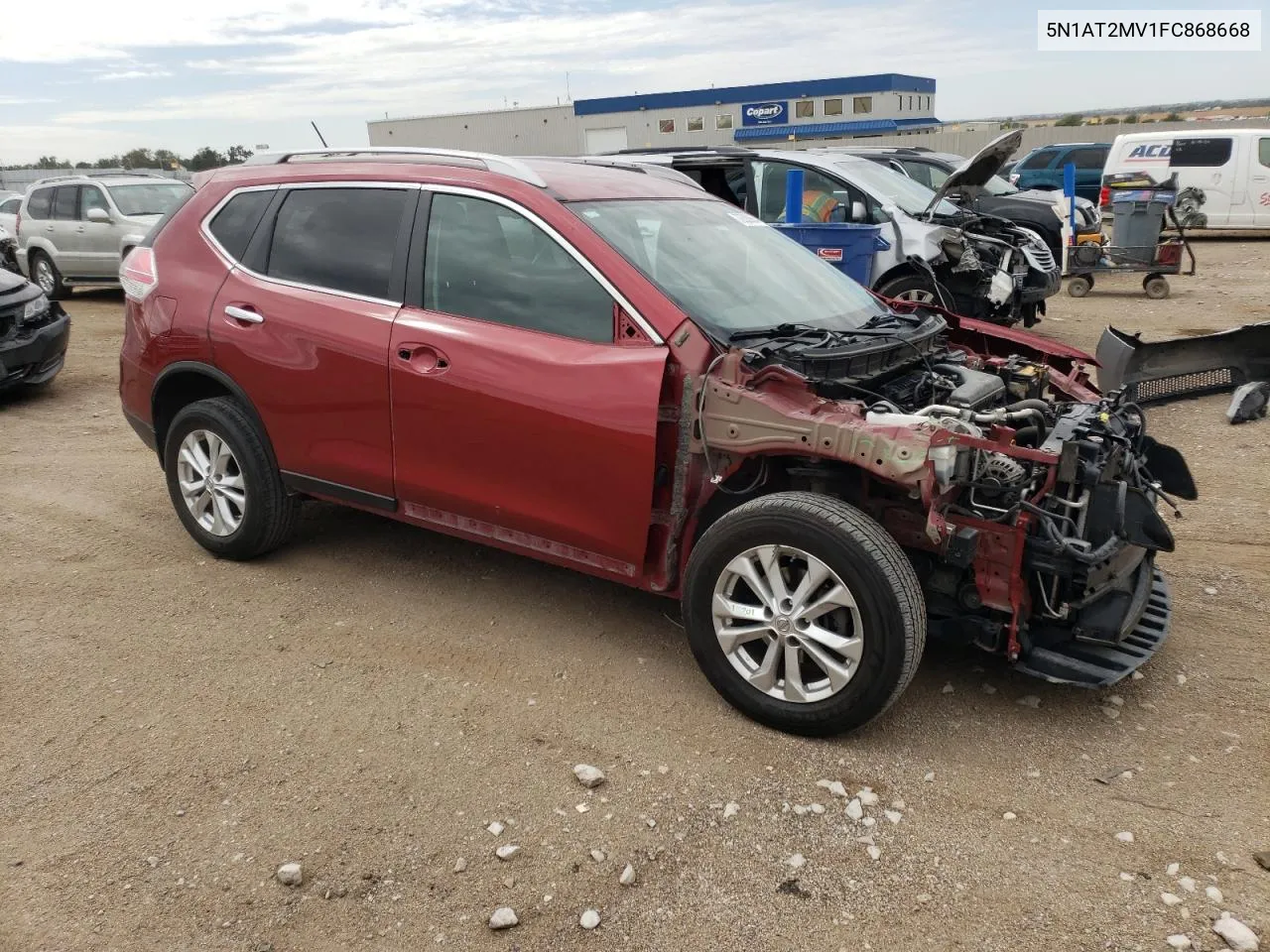 2015 Nissan Rogue S VIN: 5N1AT2MV1FC868668 Lot: 72380654