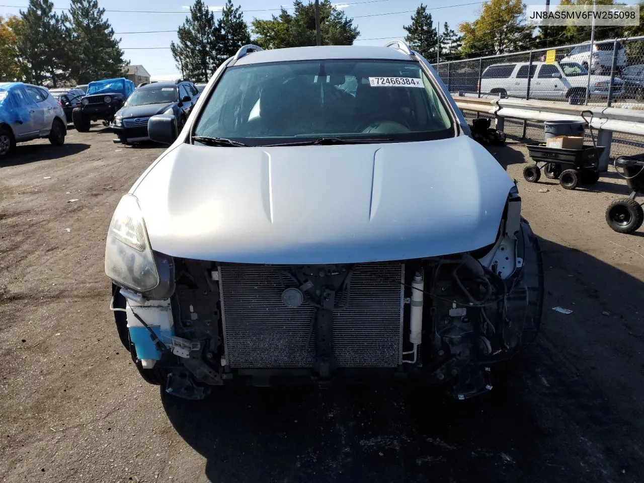 2015 Nissan Rogue Select S VIN: JN8AS5MV6FW255098 Lot: 72466384