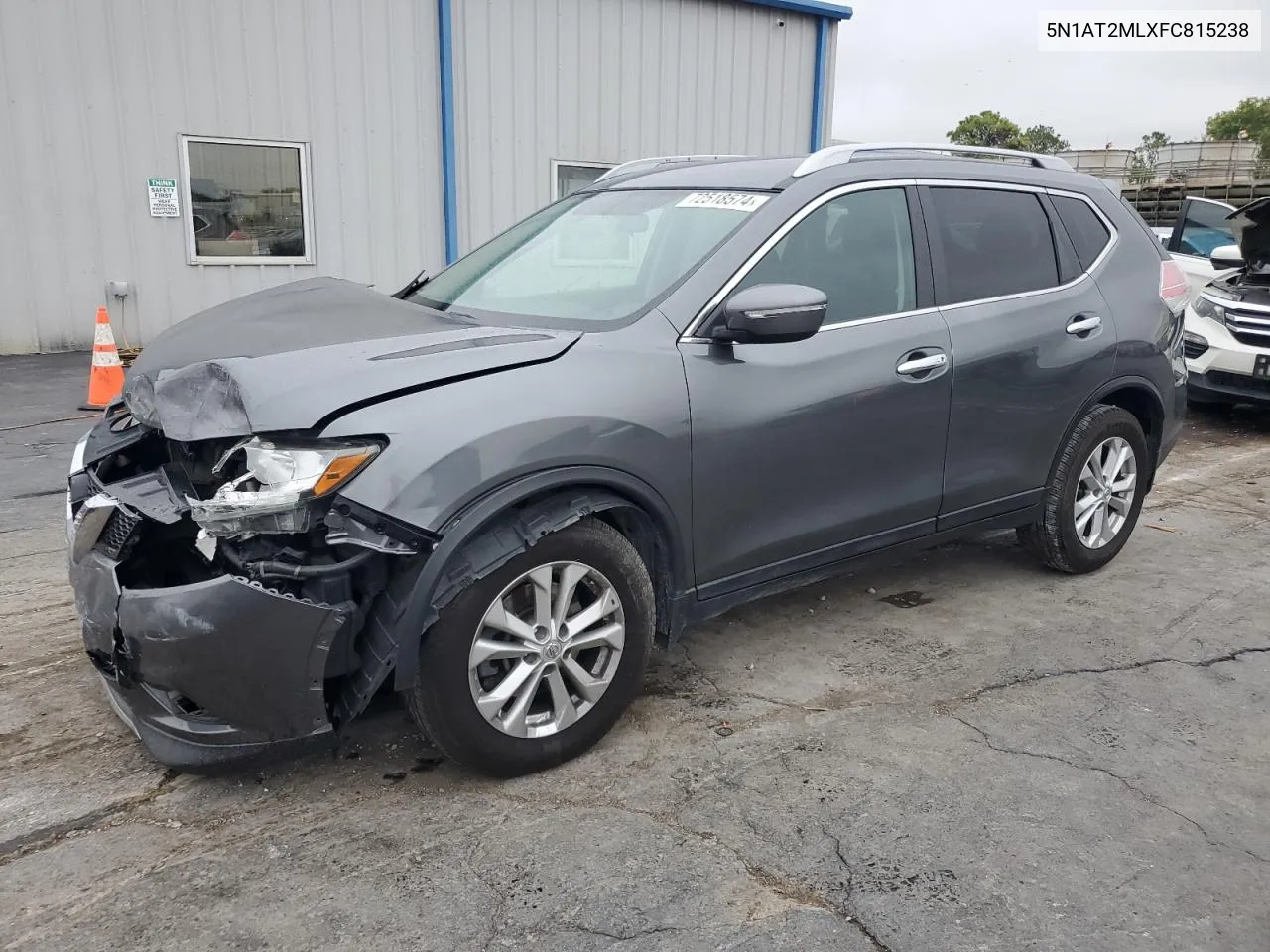 2015 Nissan Rogue S VIN: 5N1AT2MLXFC815238 Lot: 72518574