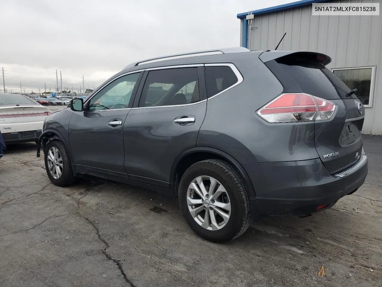 2015 Nissan Rogue S VIN: 5N1AT2MLXFC815238 Lot: 72518574