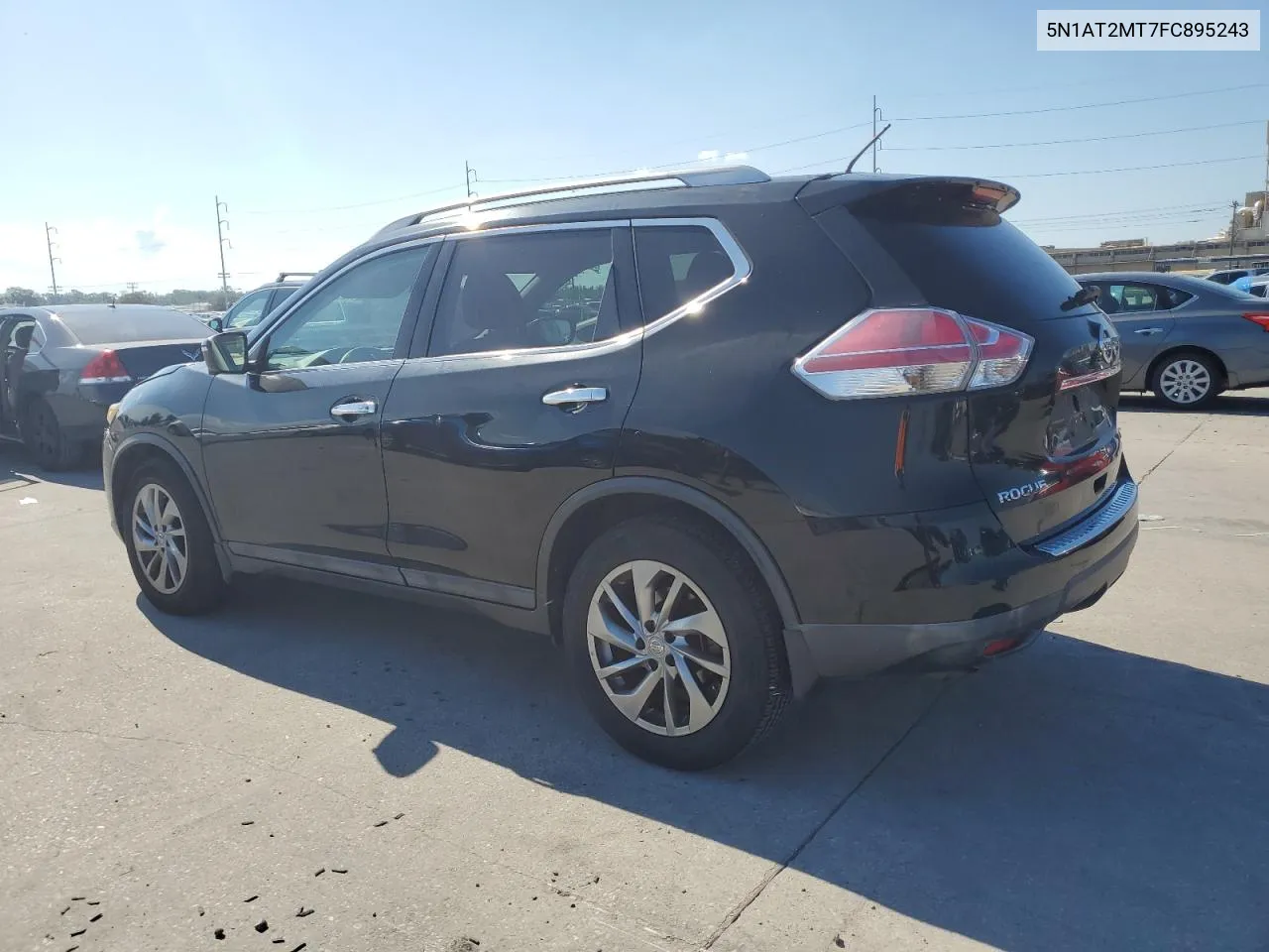 2015 Nissan Rogue S VIN: 5N1AT2MT7FC895243 Lot: 72559424