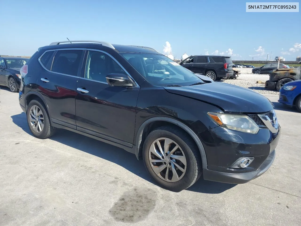 2015 Nissan Rogue S VIN: 5N1AT2MT7FC895243 Lot: 72559424