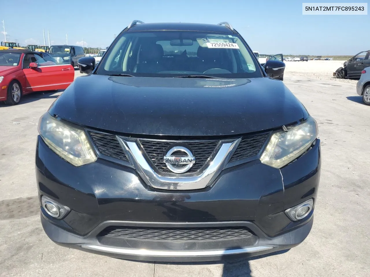 2015 Nissan Rogue S VIN: 5N1AT2MT7FC895243 Lot: 72559424