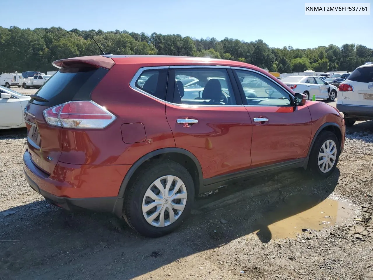 2015 Nissan Rogue S VIN: KNMAT2MV6FP537761 Lot: 72680114