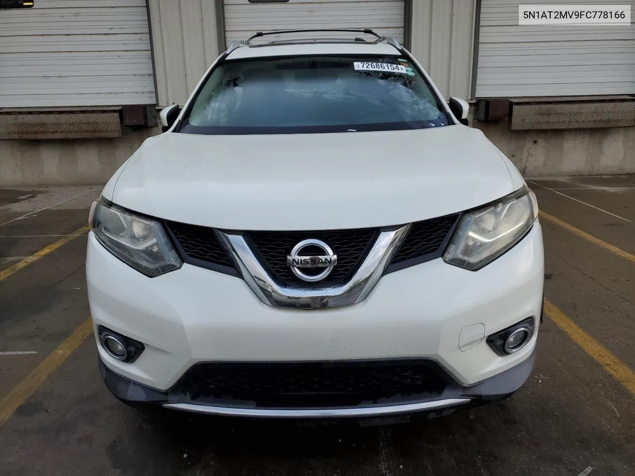 2015 Nissan Rogue S VIN: 5N1AT2MV9FC778166 Lot: 72686154