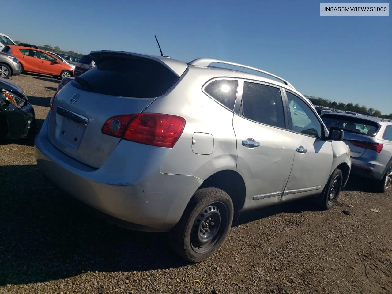 2015 Nissan Rogue Select S VIN: JN8AS5MV8FW751066 Lot: 72726484