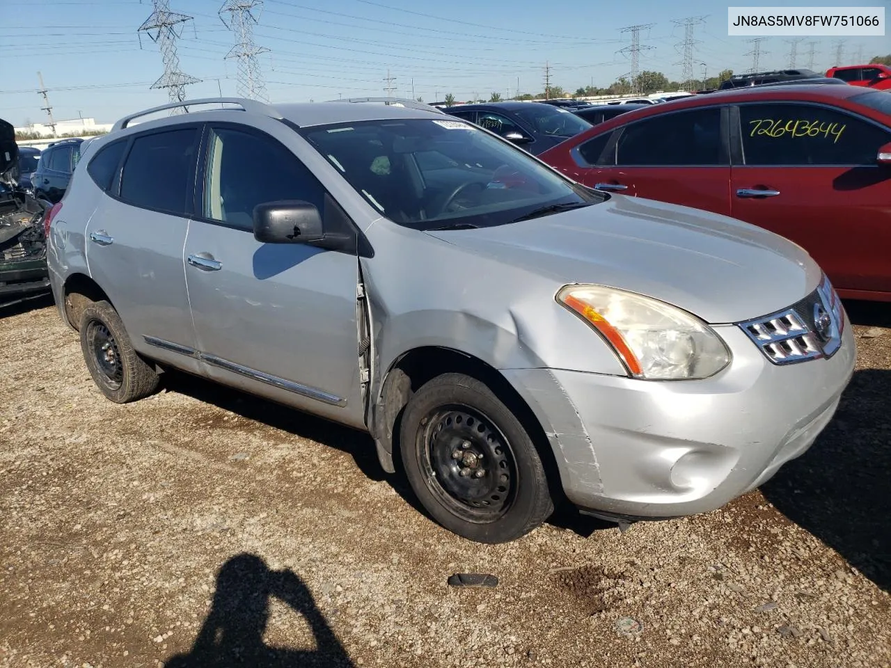 2015 Nissan Rogue Select S VIN: JN8AS5MV8FW751066 Lot: 72726484