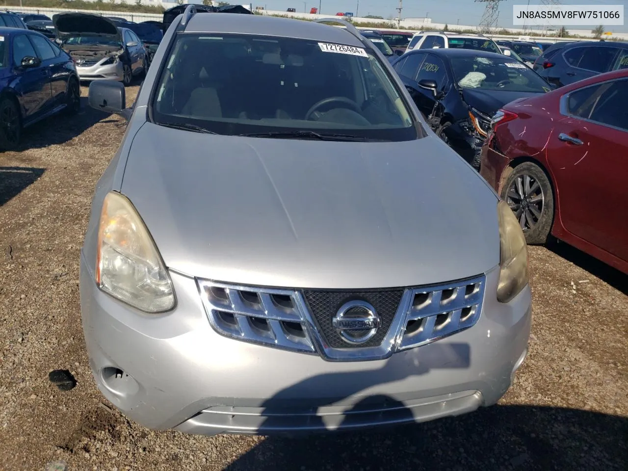 2015 Nissan Rogue Select S VIN: JN8AS5MV8FW751066 Lot: 72726484