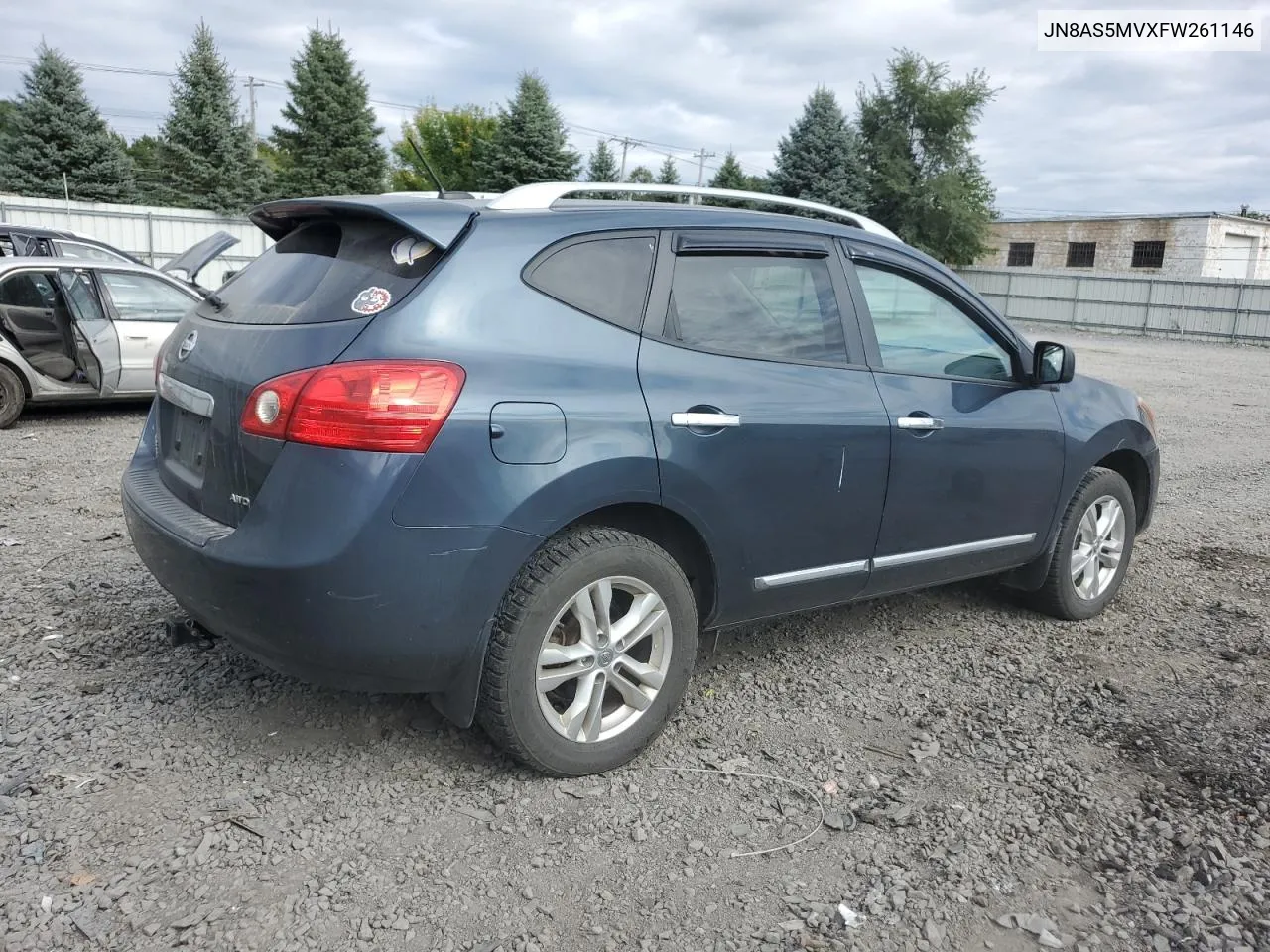 2015 Nissan Rogue Select S VIN: JN8AS5MVXFW261146 Lot: 72766754