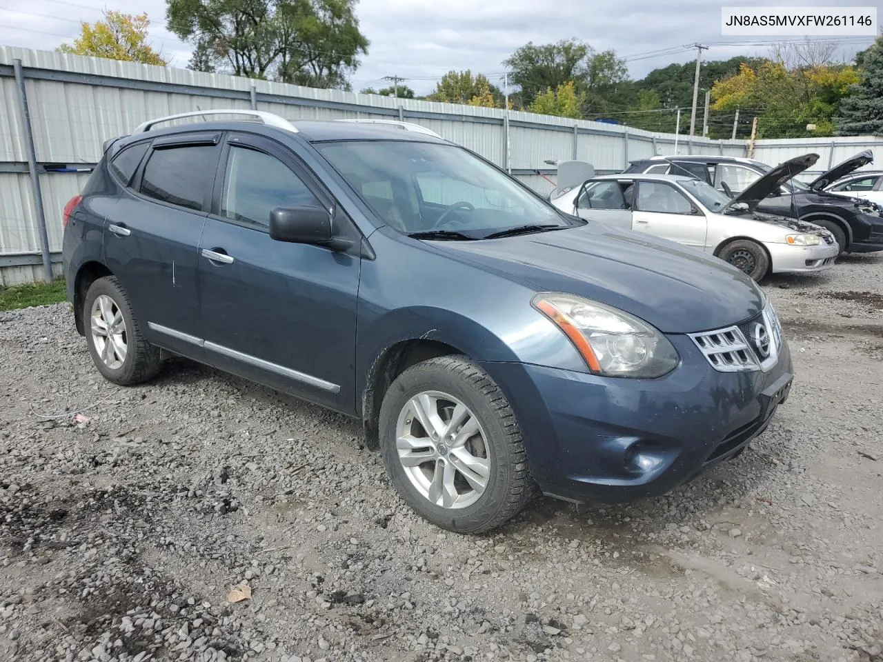 2015 Nissan Rogue Select S VIN: JN8AS5MVXFW261146 Lot: 72766754