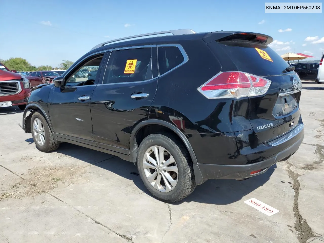 KNMAT2MT0FP560208 2015 Nissan Rogue S