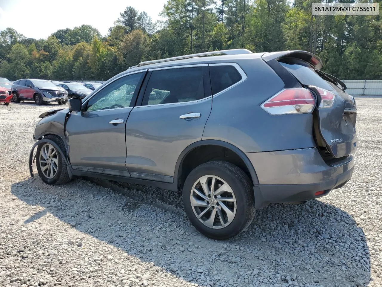 2015 Nissan Rogue S VIN: 5N1AT2MVXFC755611 Lot: 72893524