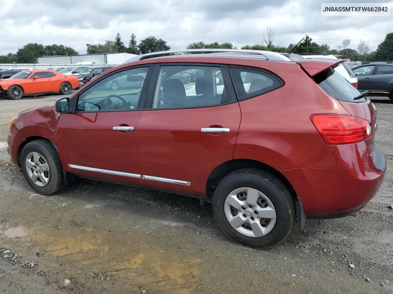 2015 Nissan Rogue Select S VIN: JN8AS5MTXFW662842 Lot: 72911244