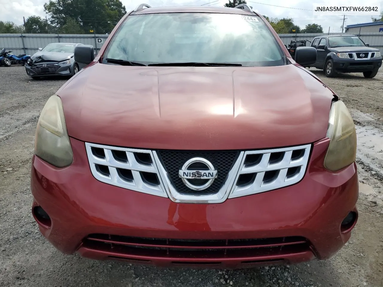 JN8AS5MTXFW662842 2015 Nissan Rogue Select S