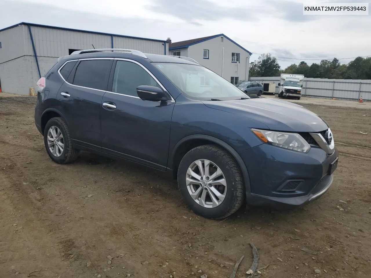 2015 Nissan Rogue S VIN: KNMAT2MV2FP539443 Lot: 72958004