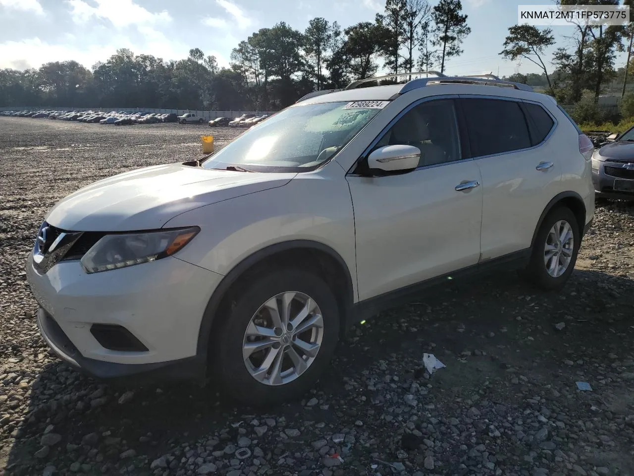 2015 Nissan Rogue S VIN: KNMAT2MT1FP573775 Lot: 72989224