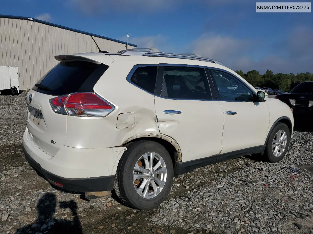 2015 Nissan Rogue S VIN: KNMAT2MT1FP573775 Lot: 72989224