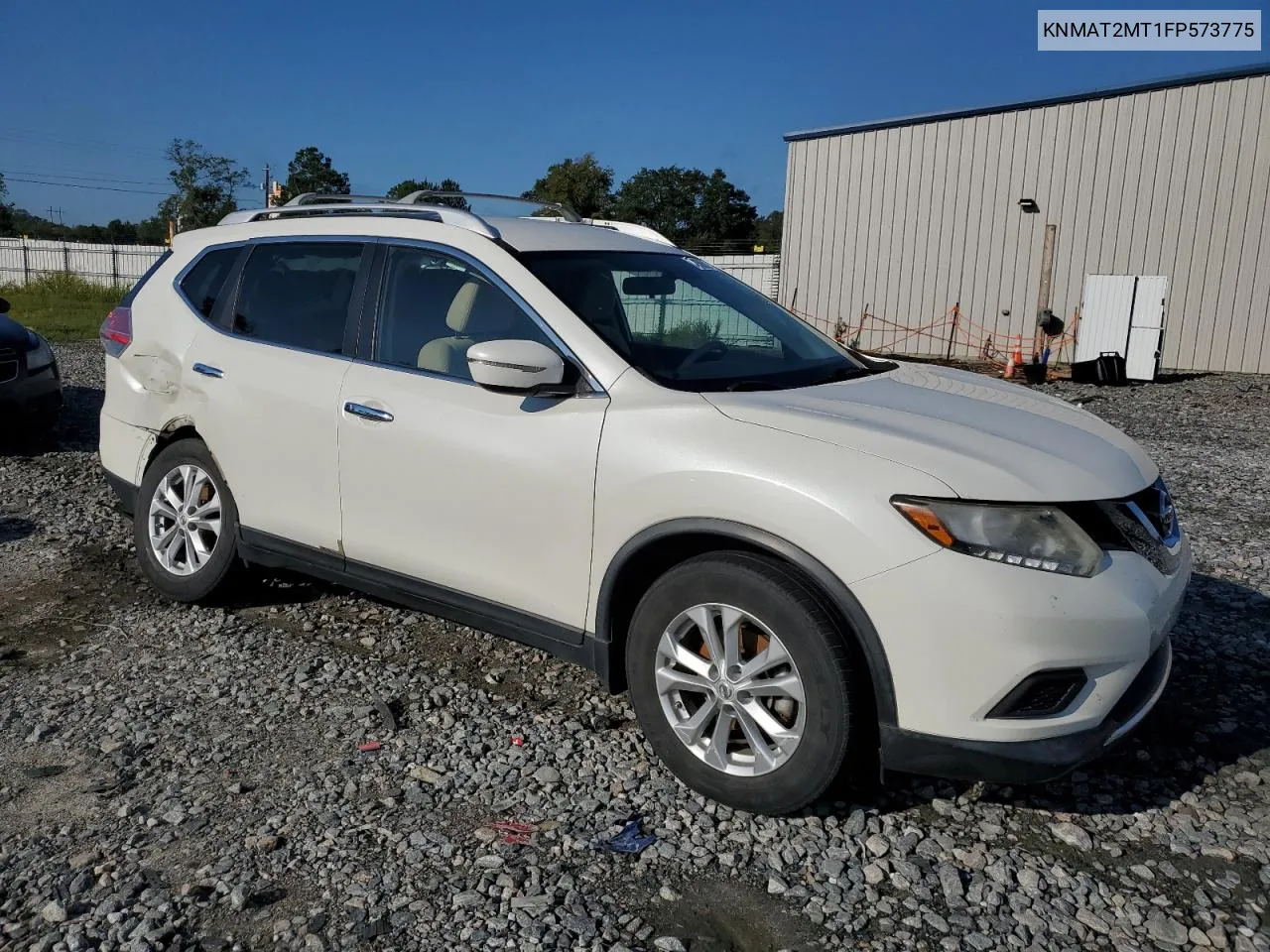 2015 Nissan Rogue S VIN: KNMAT2MT1FP573775 Lot: 72989224