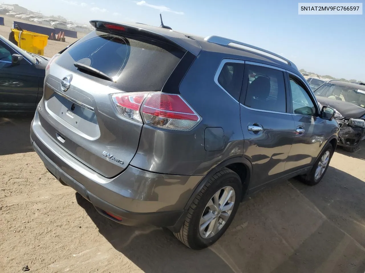 2015 Nissan Rogue S VIN: 5N1AT2MV9FC766597 Lot: 73042964