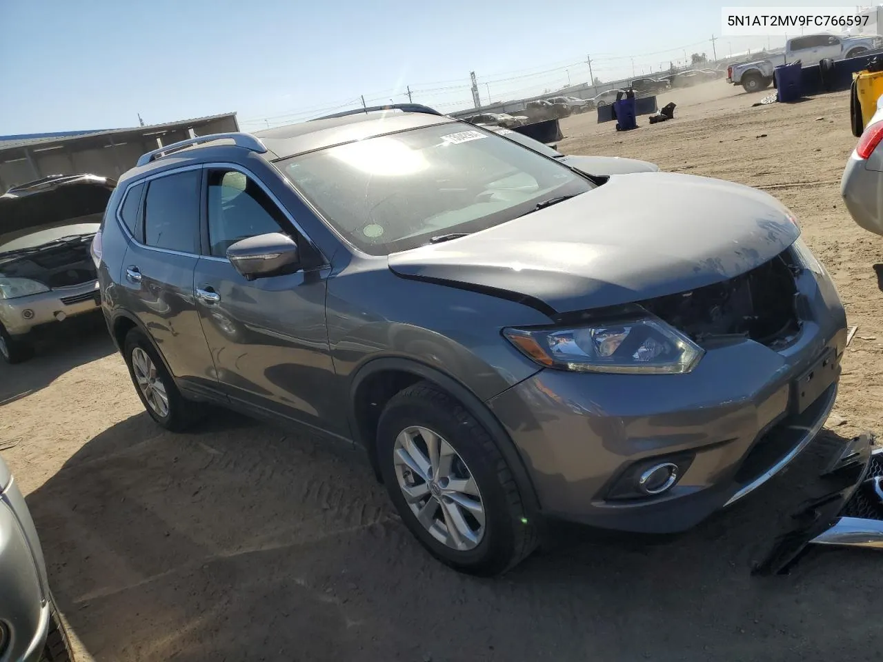 5N1AT2MV9FC766597 2015 Nissan Rogue S