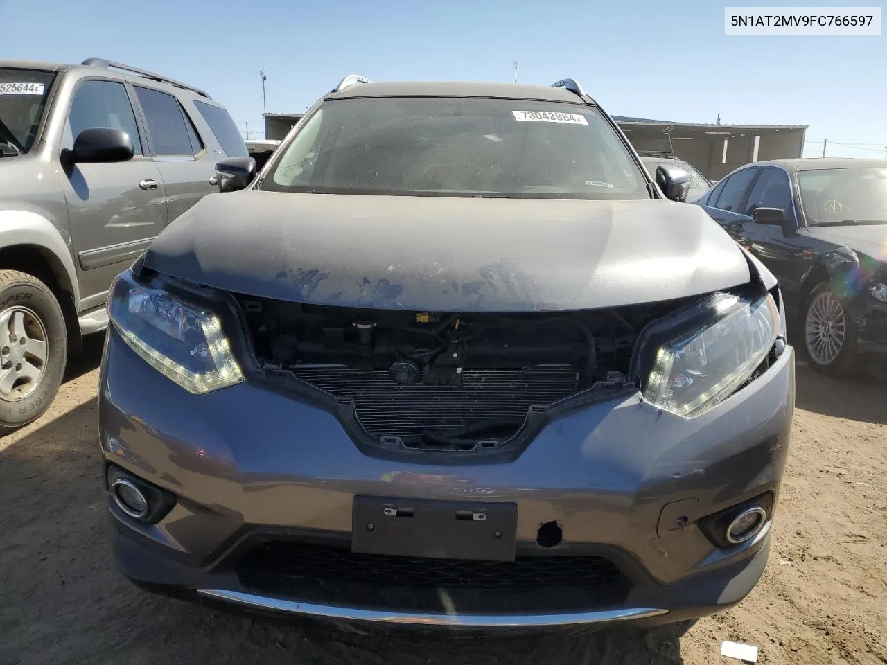 2015 Nissan Rogue S VIN: 5N1AT2MV9FC766597 Lot: 73042964