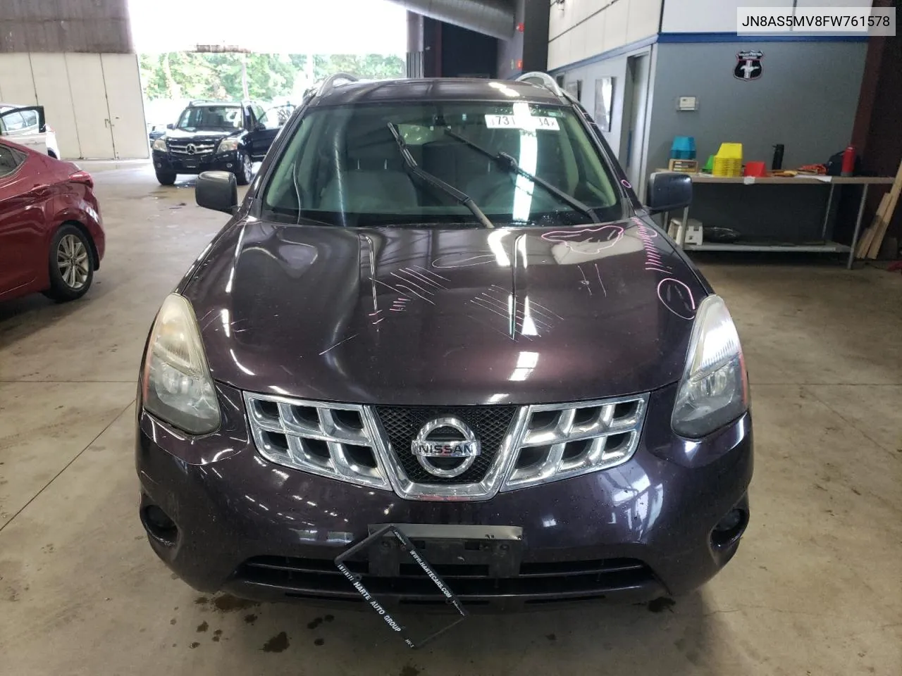 2015 Nissan Rogue Select S VIN: JN8AS5MV8FW761578 Lot: 73111434